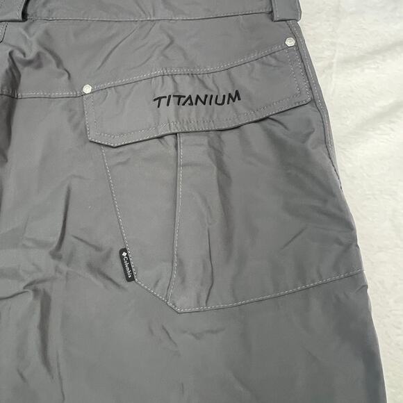 Columbia Gray Snow King Insulated Omni-Tech Cargo Pants Cargo Ski Size Large - Picture 7 of 16
